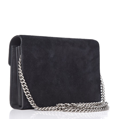 Gucci Suede Mini Dionysus Chain Wallet Black 3 of 10