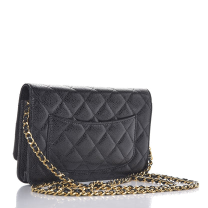 Chanel Caviar Quilted Wallet On Chain WOC Black 3 of 10