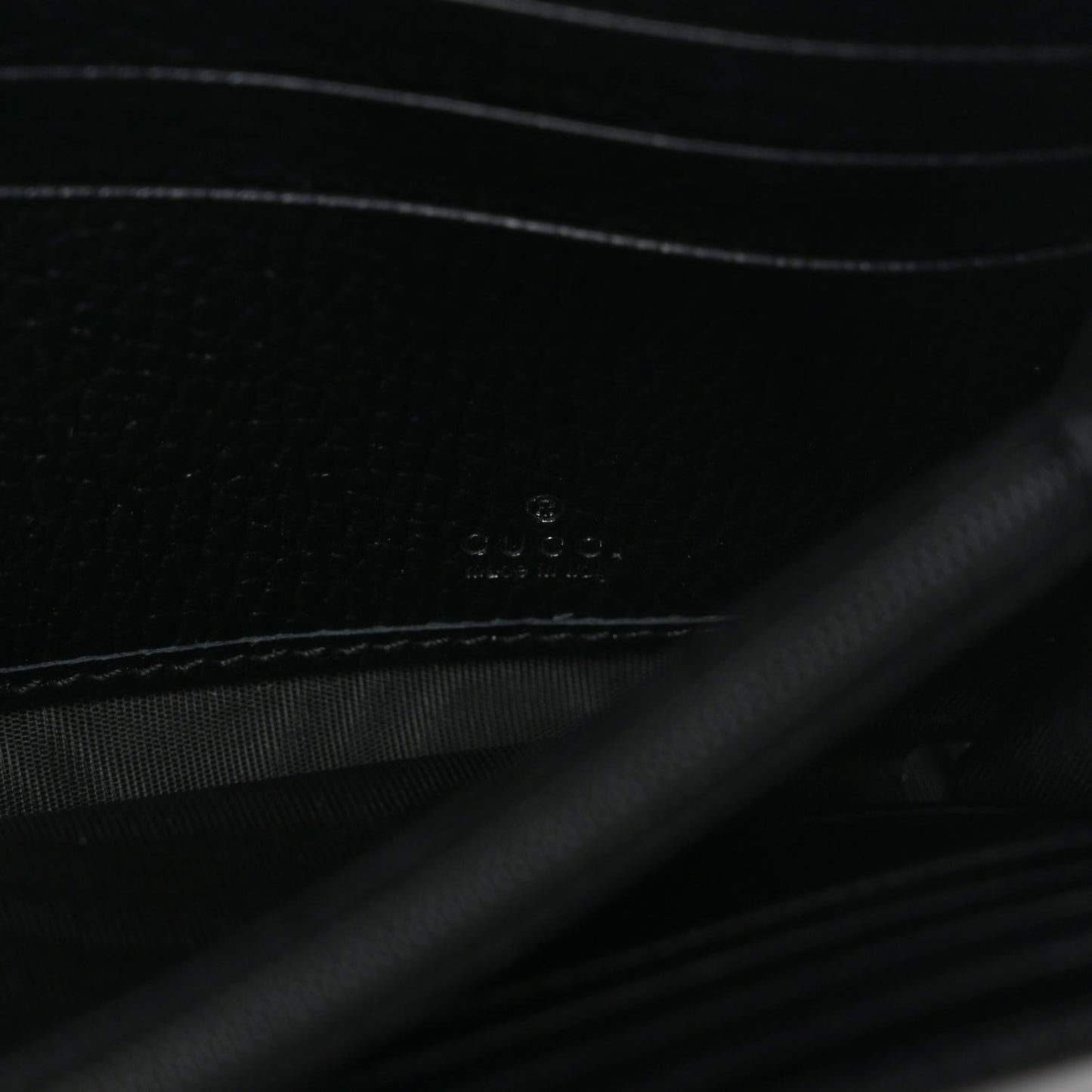 Dollar Calfskin GG Marmont Continental Wallet Black