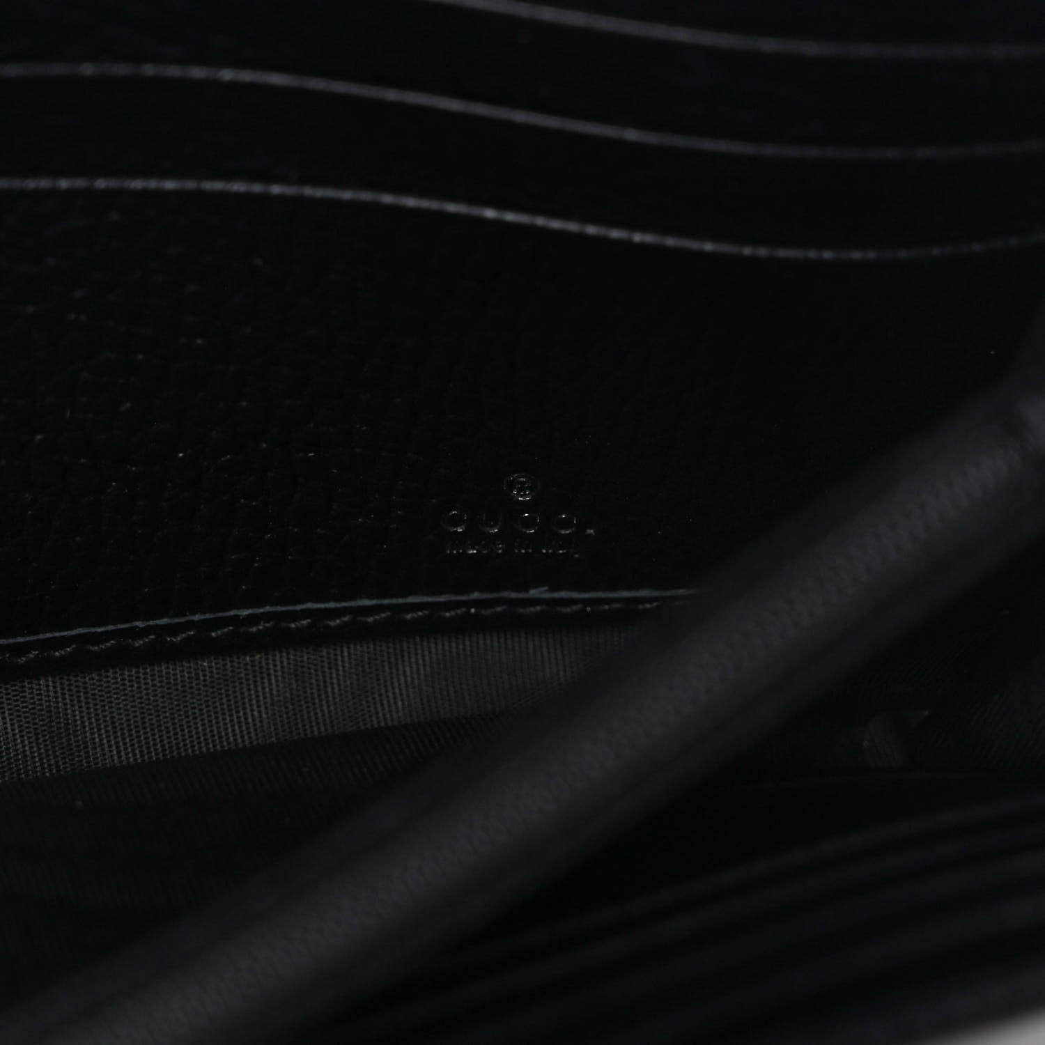 Gucci Dollar Calfskin GG Marmont Continental Wallet Black 6 of 7