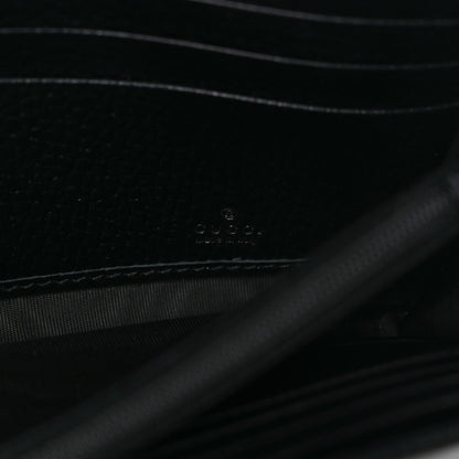 Gucci Dollar Calfskin GG Marmont Continental Wallet Black 6 of 7