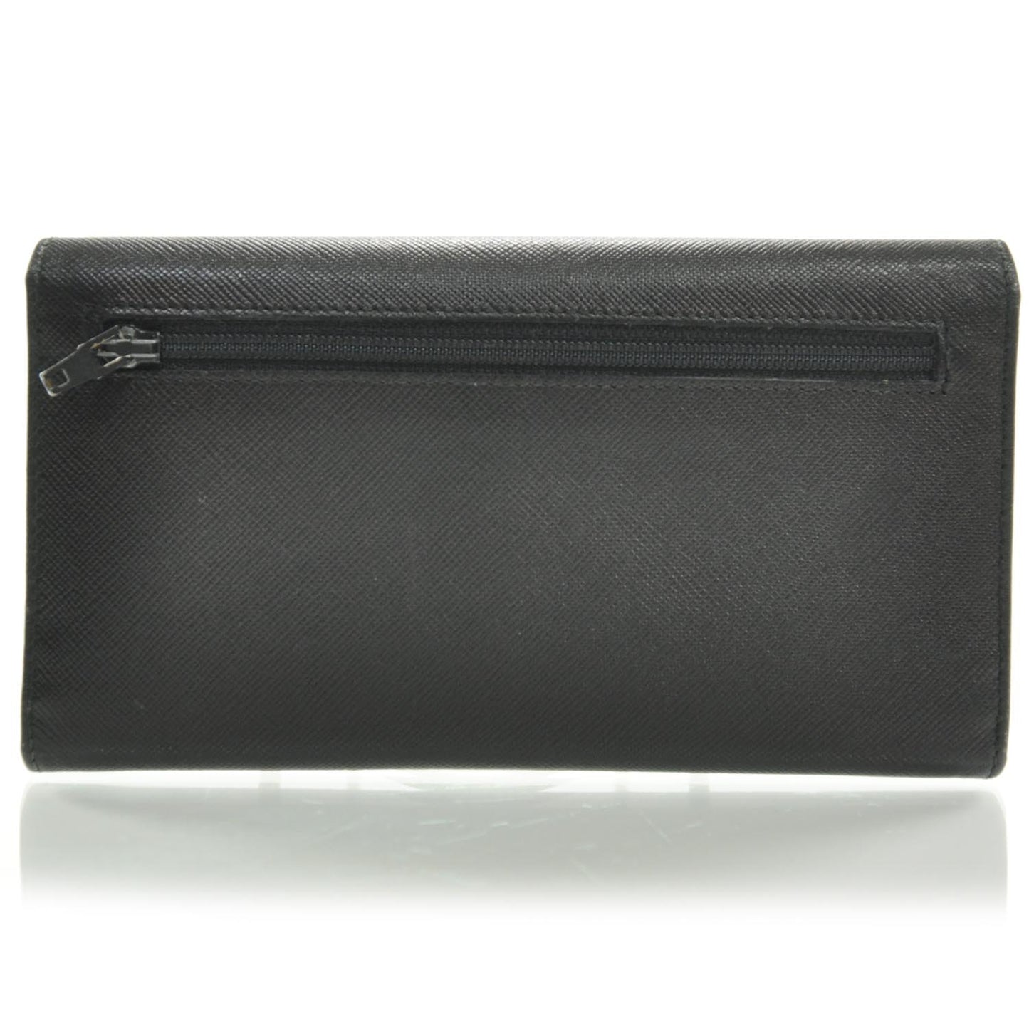 Saffiano Continental Wallet Nero Black