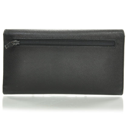 Prada Saffiano Continental Wallet Nero Black 2 of 8