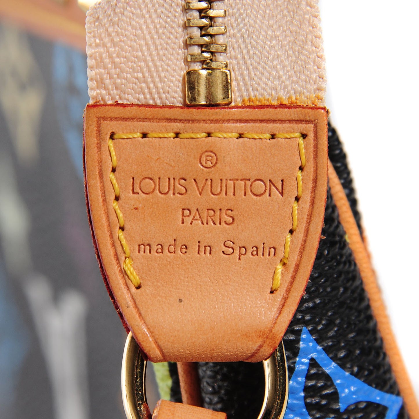 Monogram Multicolor Pochette Accessories Black