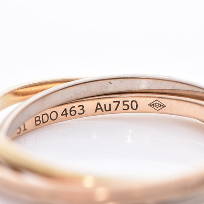 Cartier 18K Pink Yellow White Gold Extra Small Trinity Ring 51 5.75 6 of 6