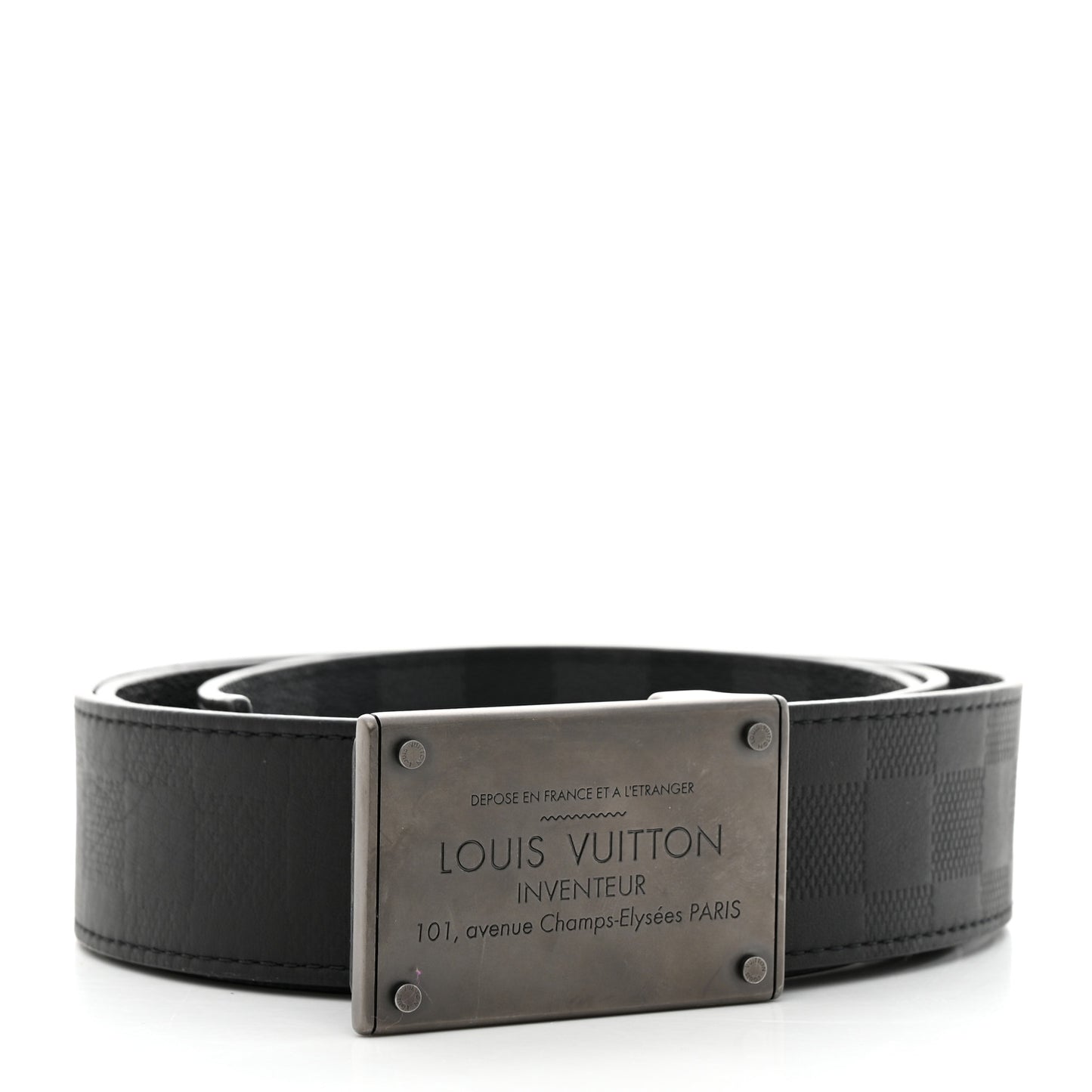 Damier Graphite 35mm LV Inventeur Reversible Belt