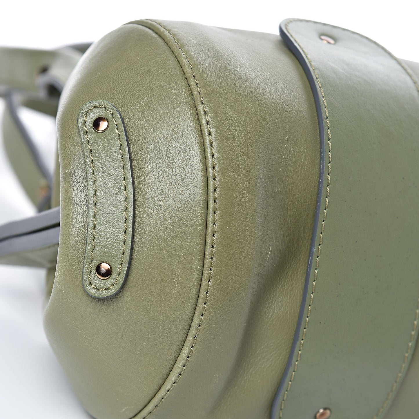 Calfskin Paddington Satchel Green