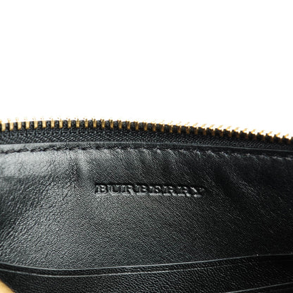 Burberry House Check Sequin Peyton Crossbody Clutch Bag Gold Black 6 of 8