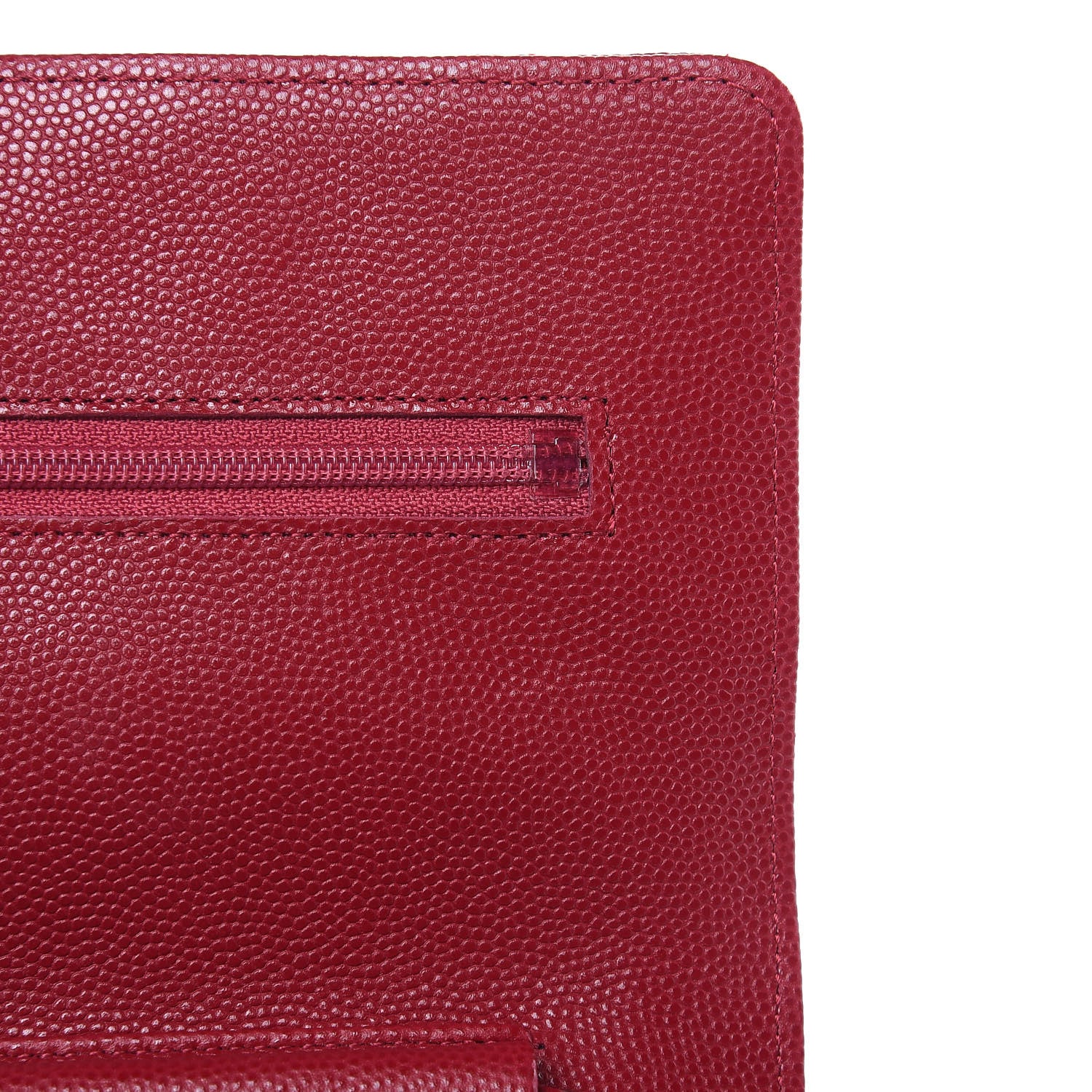 Chanel Caviar Quilted Wallet On Chain WOC Dark Pink 12 of 12