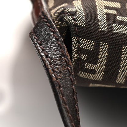 Fendi Zucchino Vitello Tube Messenger Bag Testa di Moro Beige 12 of 13
