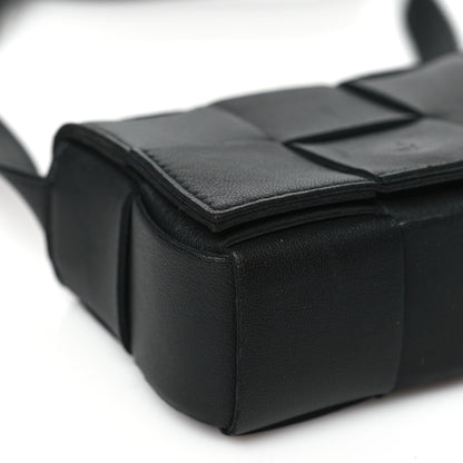 Bottega Veneta Lambskin Maxi Intreccio Candy Cassette Crossbody Bag Black 8 of 9