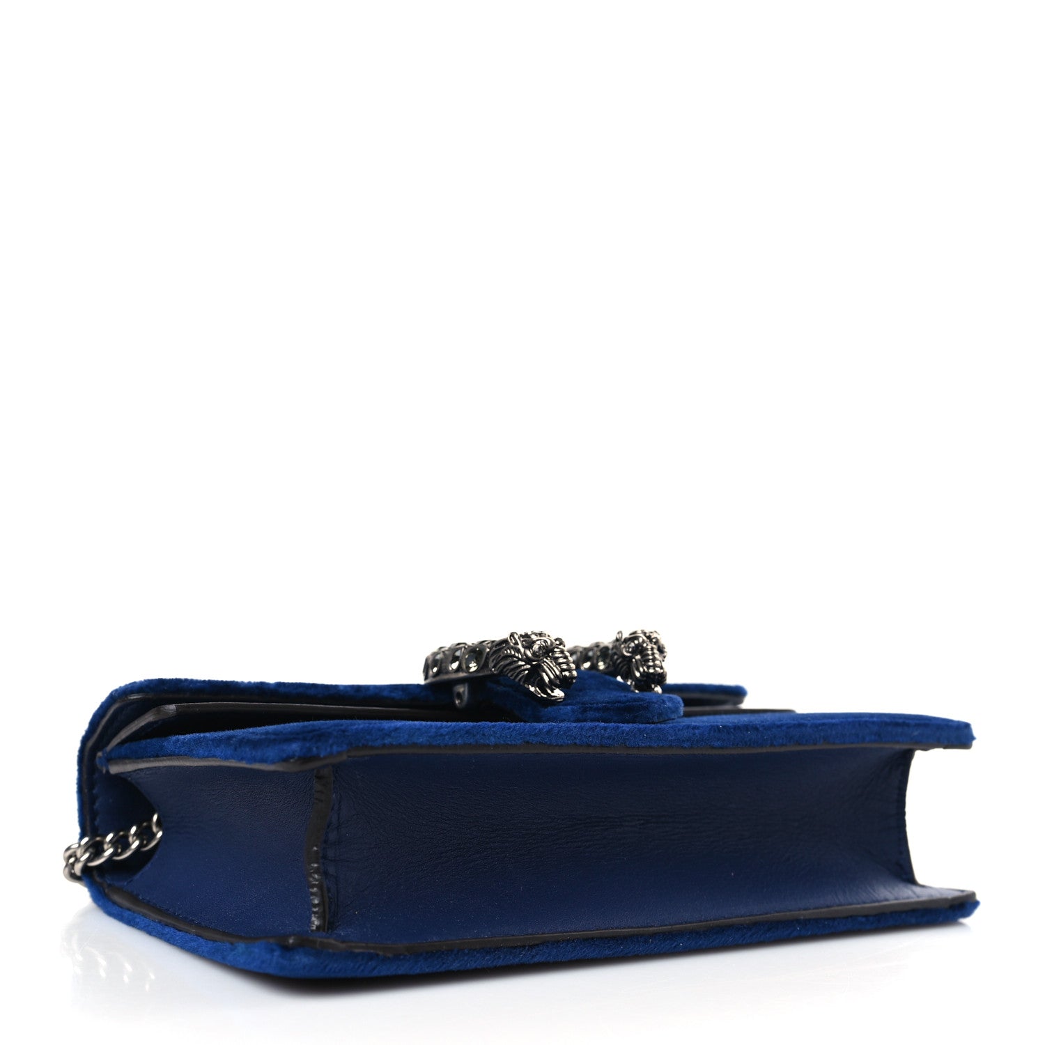 Gucci Velvet Super Mini Dionysus Shoulder Bag Cobalt 4 of 9