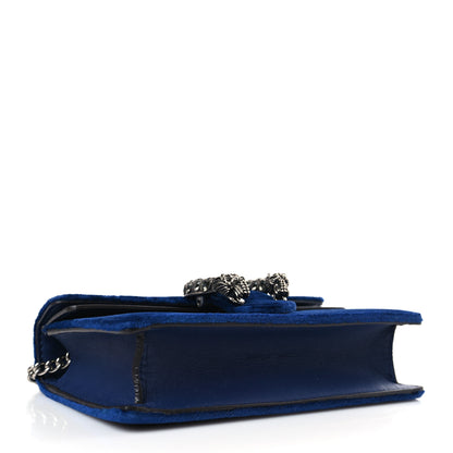 Gucci Velvet Super Mini Dionysus Shoulder Bag Cobalt 4 of 9