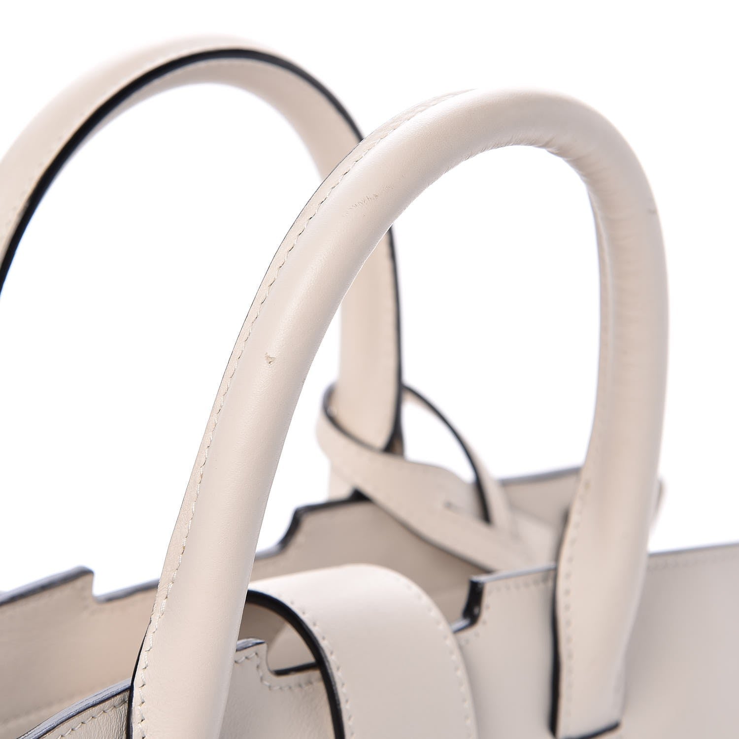 Saint Laurent Calfskin Small Monogram Downtown Cabas Porcellana 10 of 11