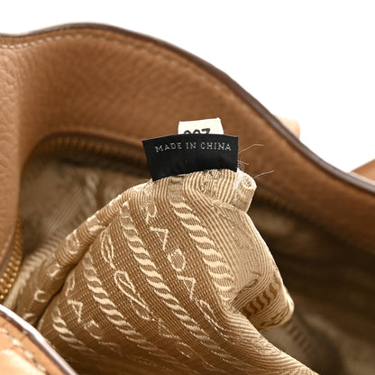 Prada Vitello Daino Pushlock Tote Sughero 6 of 23
