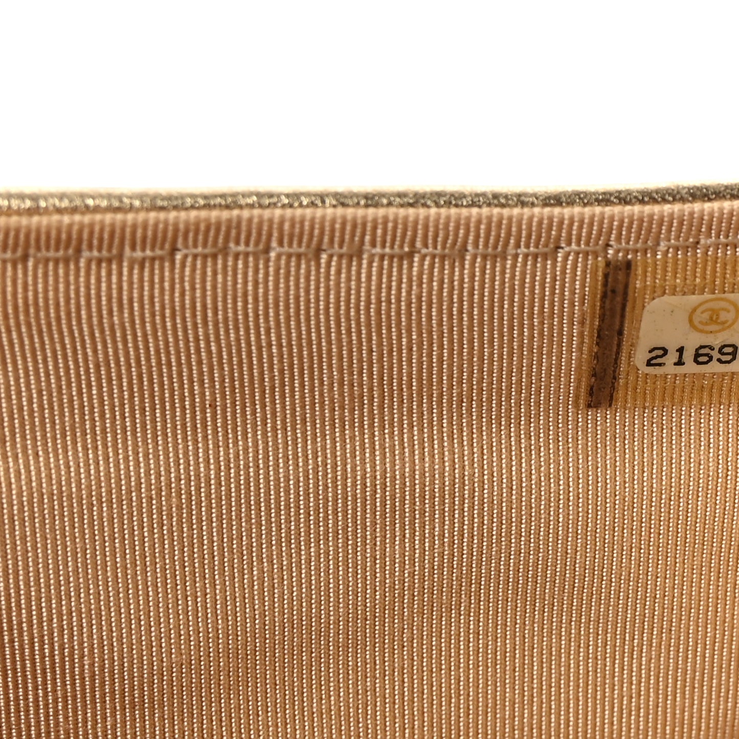 Metallic Calfskin Quilted Pixel Effect Yen Wallet Gold