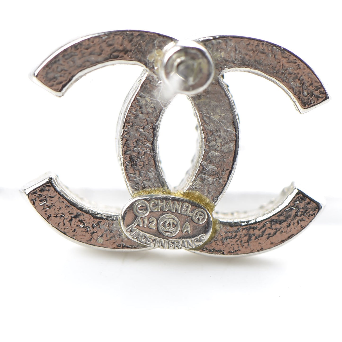 Crystal CC Earrings Silver