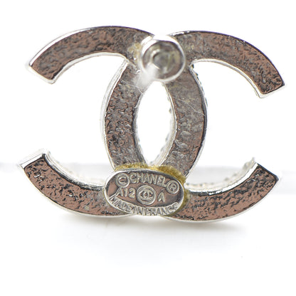 Chanel Crystal CC Earrings Silver 4 of 5