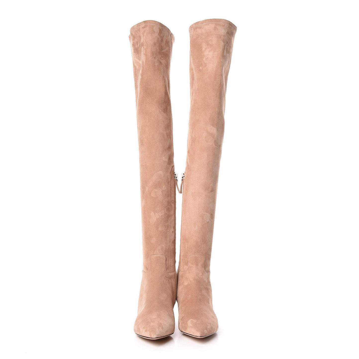 Suede Over The Knee Boots 37.5 Skin Sorbet