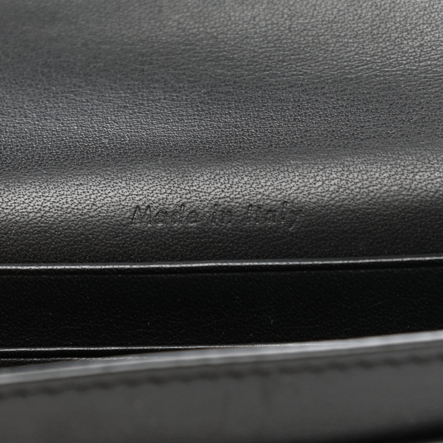 Smooth Calfskin Pocket Card Holder Liquorice Black