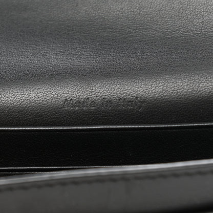 Celine Smooth Calfskin Pocket Card Holder Liquorice Black 7 of 11