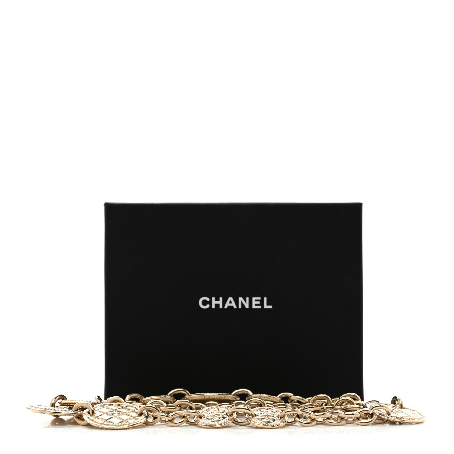 Chanel Chain Quilted CC Medallion Belt Gold 5 of 5