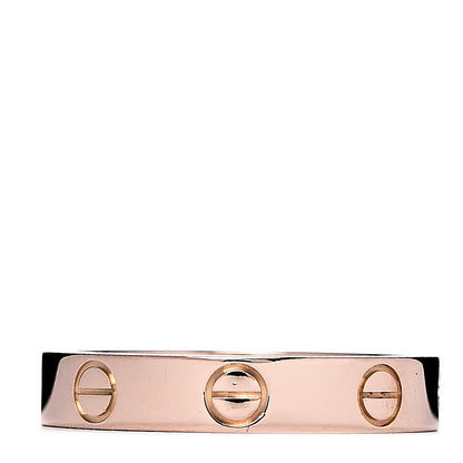 Cartier 18K Pink Gold 3.5mm LOVE Wedding Band Ring 51 5.75 1 of 4