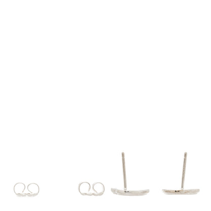 Tiffany Sterling Silver Enamel Mini Return to Love Heart Earrings Blue 3 of 3