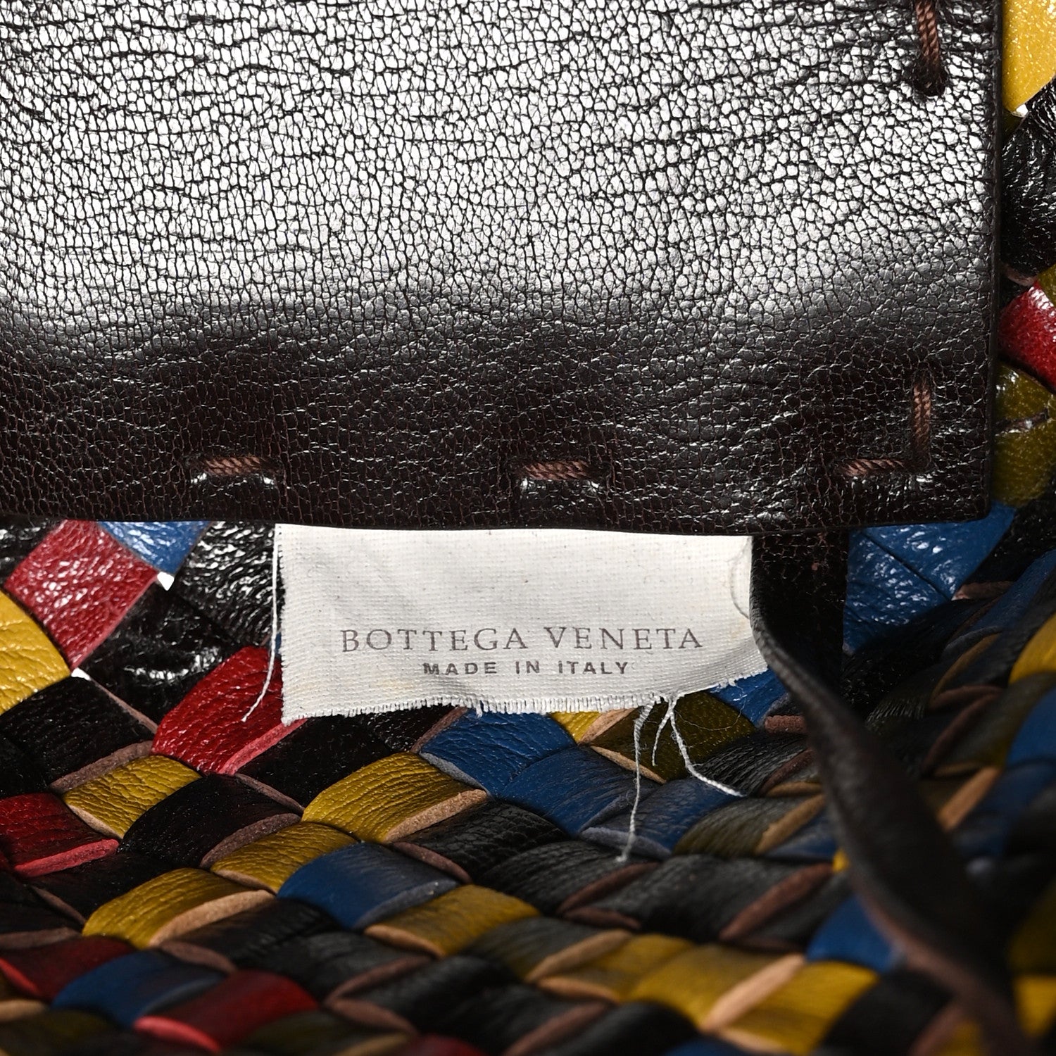 Bottega Veneta Shiny Goatskin Intrecciato Small Cabat Multicolor 7 of 12