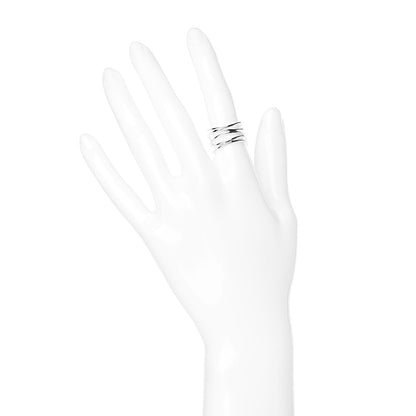 Tiffany Sterling Silver Elsa Peretti 5 Row Wave Ring 51 5.75 2 of 4