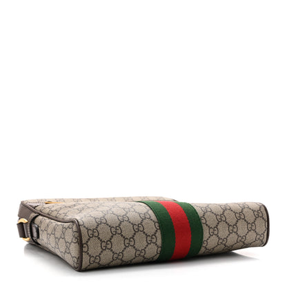 Gucci GG Supreme Monogram Web Medium Ophidia Messenger Bag Brown 4 of 13