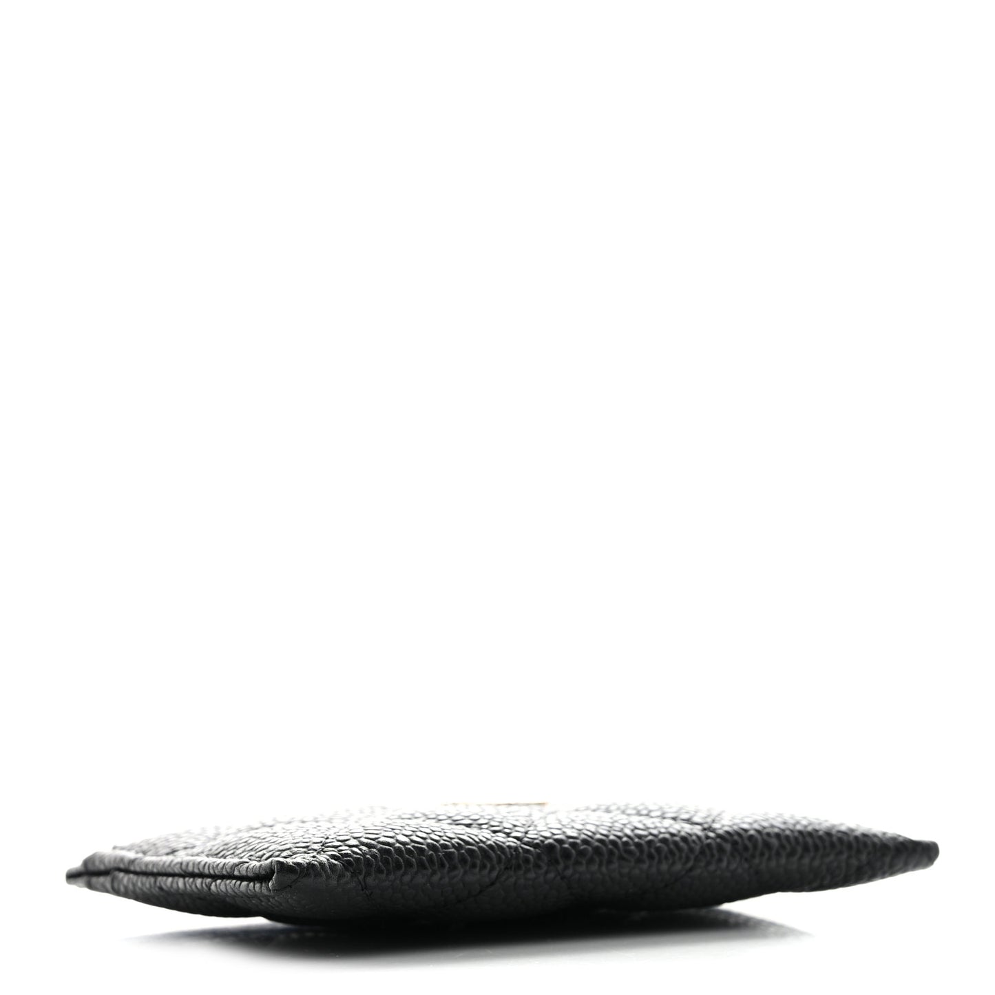 Caviar Quilted Card Holder Black