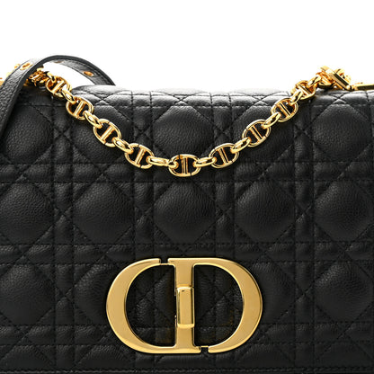 Christian Dior Calfskin Cannage Medium Caro Bag Black 8 of 12