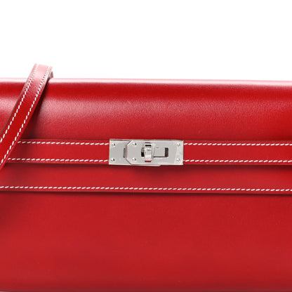 Hermes Box Kelly Wallet To Go Rouge Piment 8 of 13