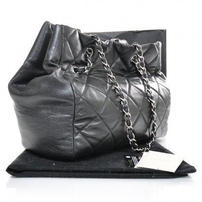 Chanel Caviar Quilted Large Cells Shopping Tote Black 2 of 10
