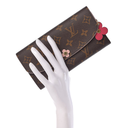 Louis Vuitton Monogram Bloom Flower Emilie Wallet 2 of 14