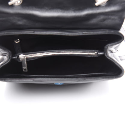 Saint Laurent Calfskin Y Quilted Monogram Medium Loulou Satchel Black 5 of 10
