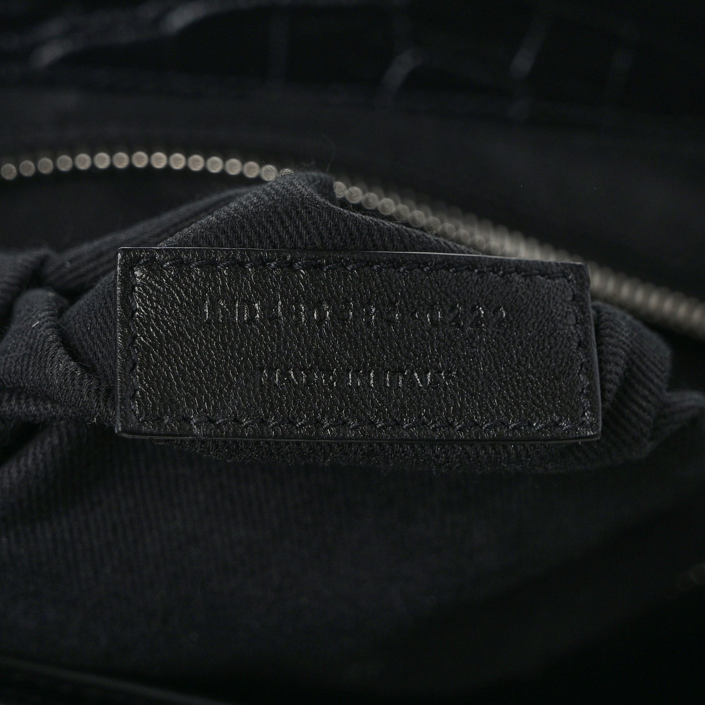 Calfskin Crocodile Embossed Sac De Jour Backpack Black