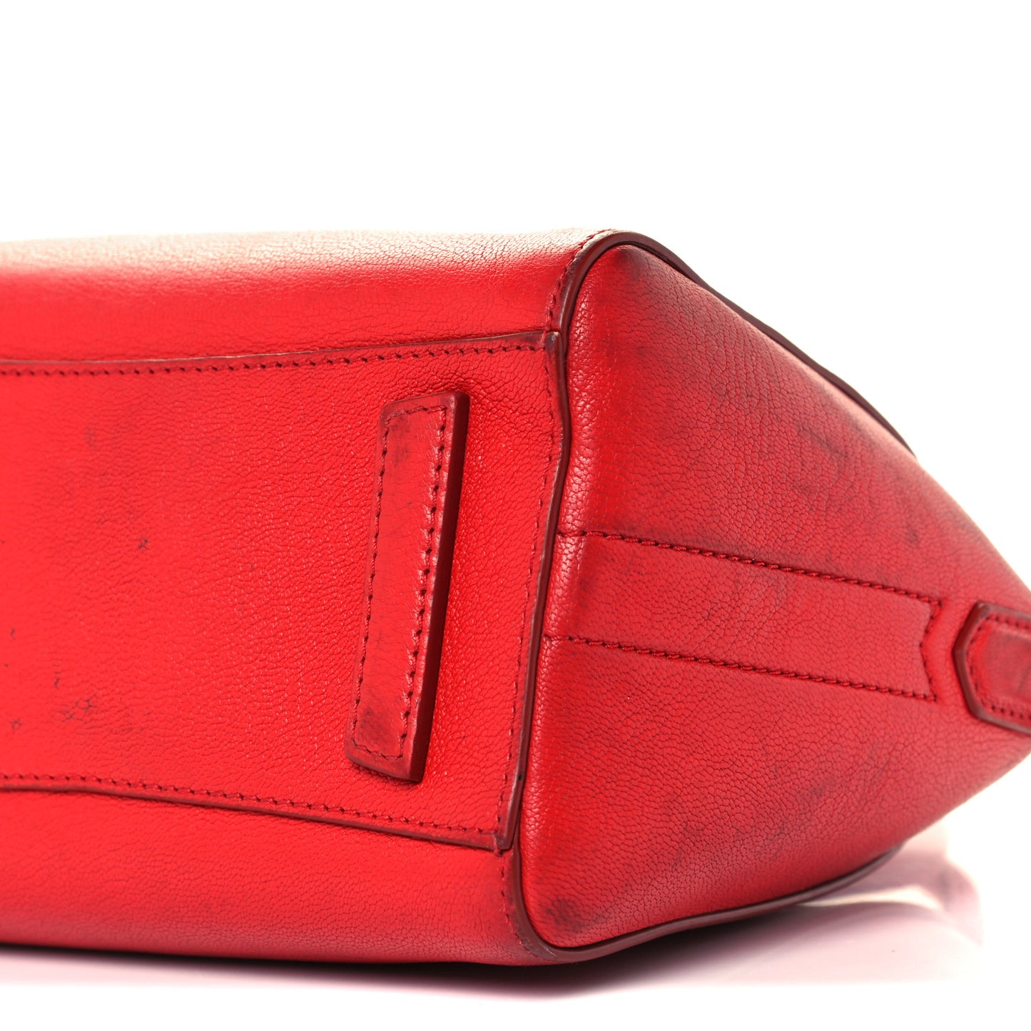 Sugar Goatskin Mini Antigona Pop Red
