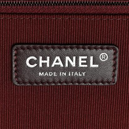 Chanel Vinyl Calfskin Quilted Trolley Rolling Luggage Black 5 of 10