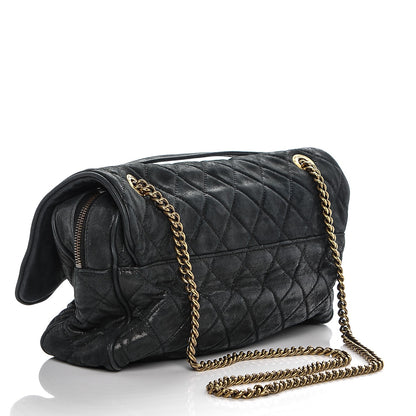 Chanel Iridescent Calfskin Quilted Large Shiva Flap Black 3 of 7