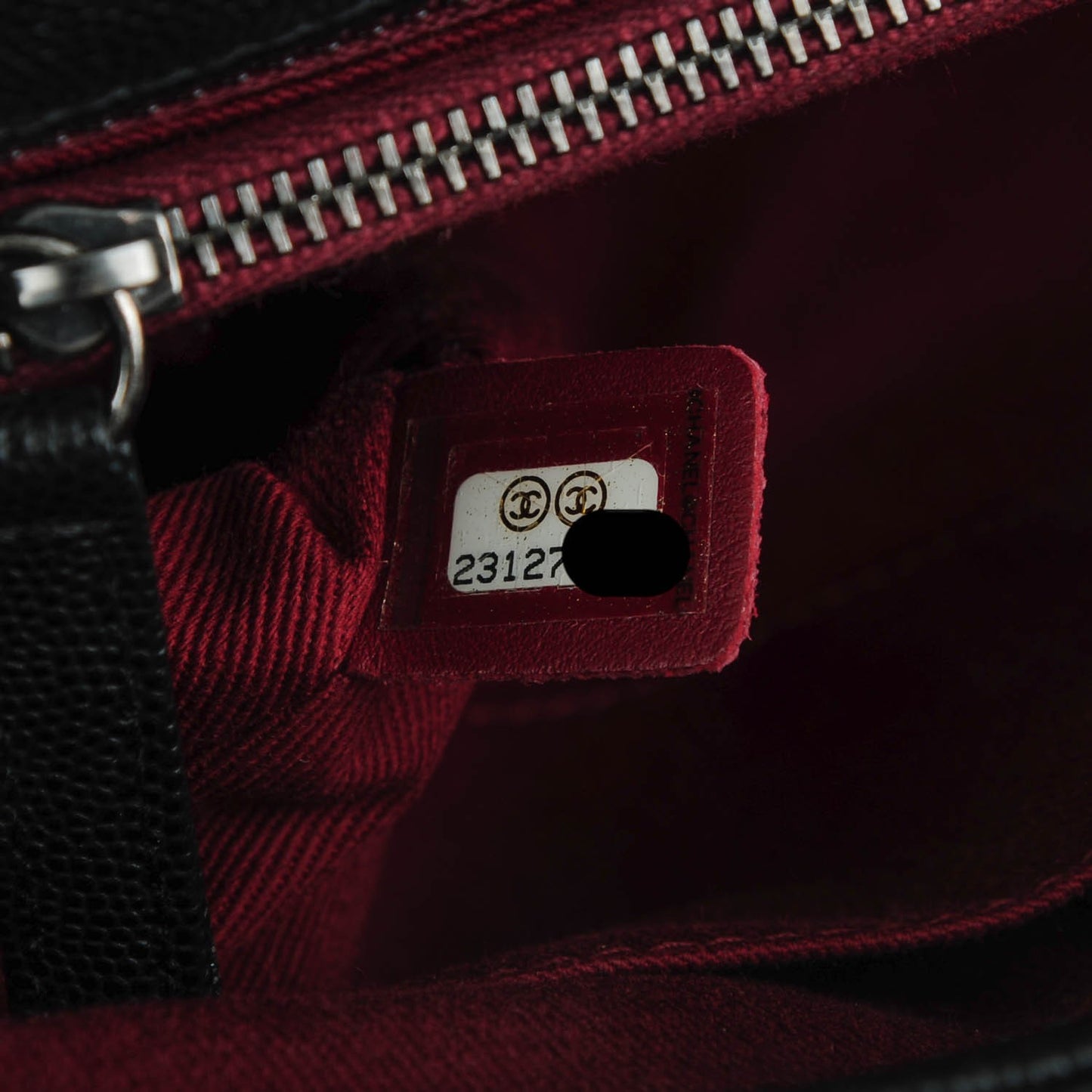 Caviar Quilted Small Coco Handle Flap Black