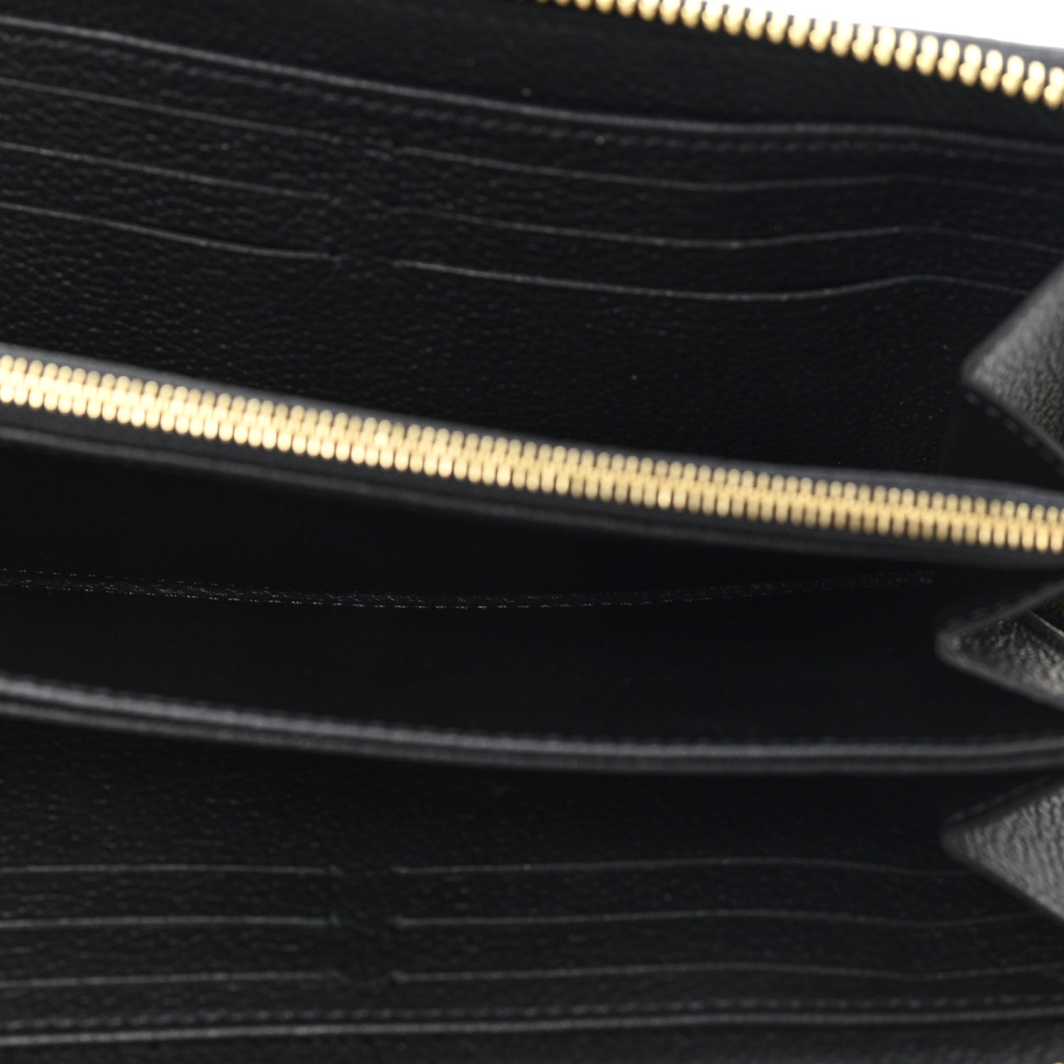 Louis Vuitton Empreinte Monogram Giant Zippy Wallet Black Beige 5 of 7