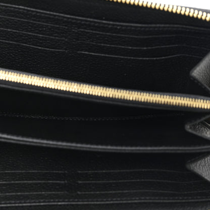 Louis Vuitton Empreinte Monogram Giant Zippy Wallet Black Beige 5 of 7