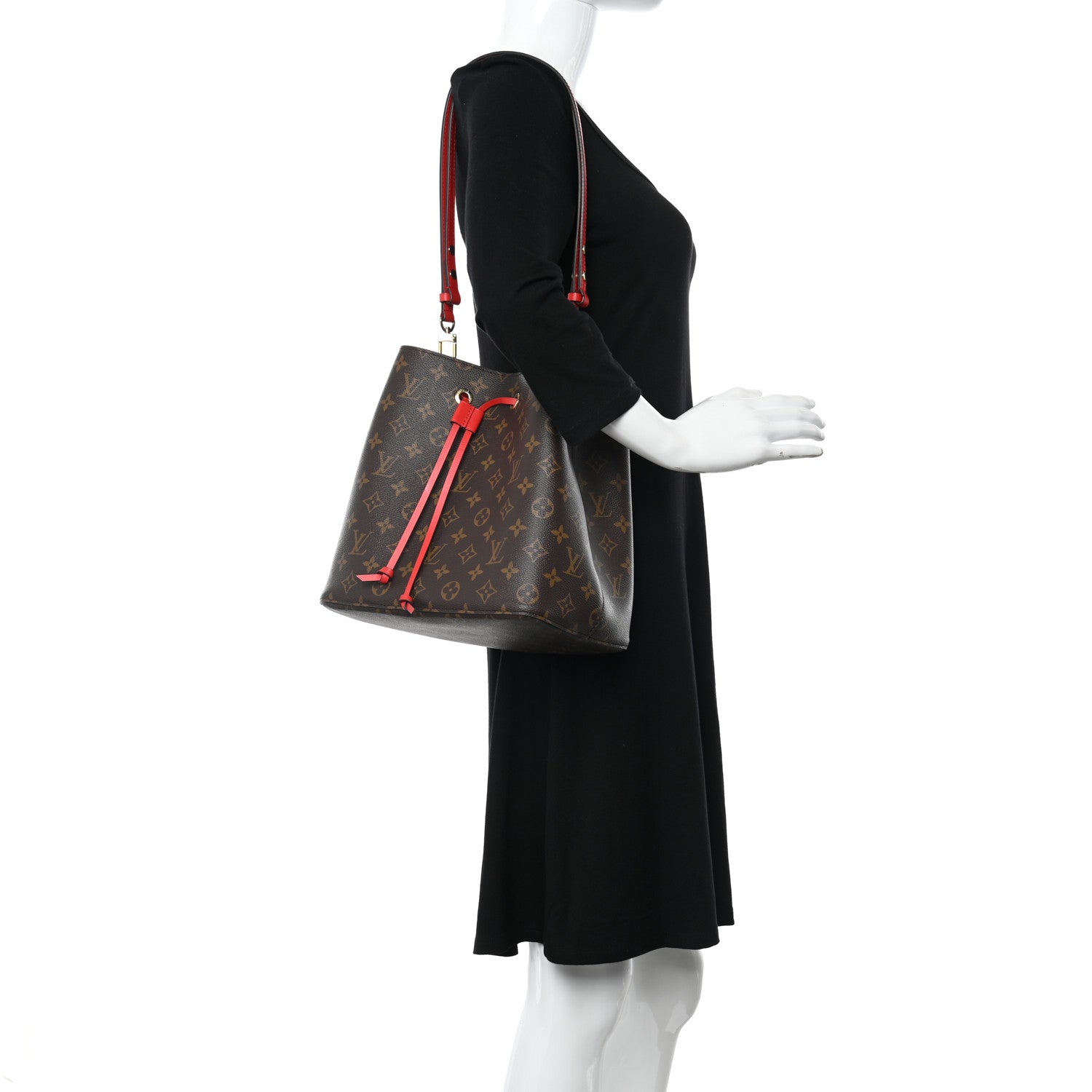 Louis Vuitton Monogram Neonoe MM Coquelicot 2 of 10