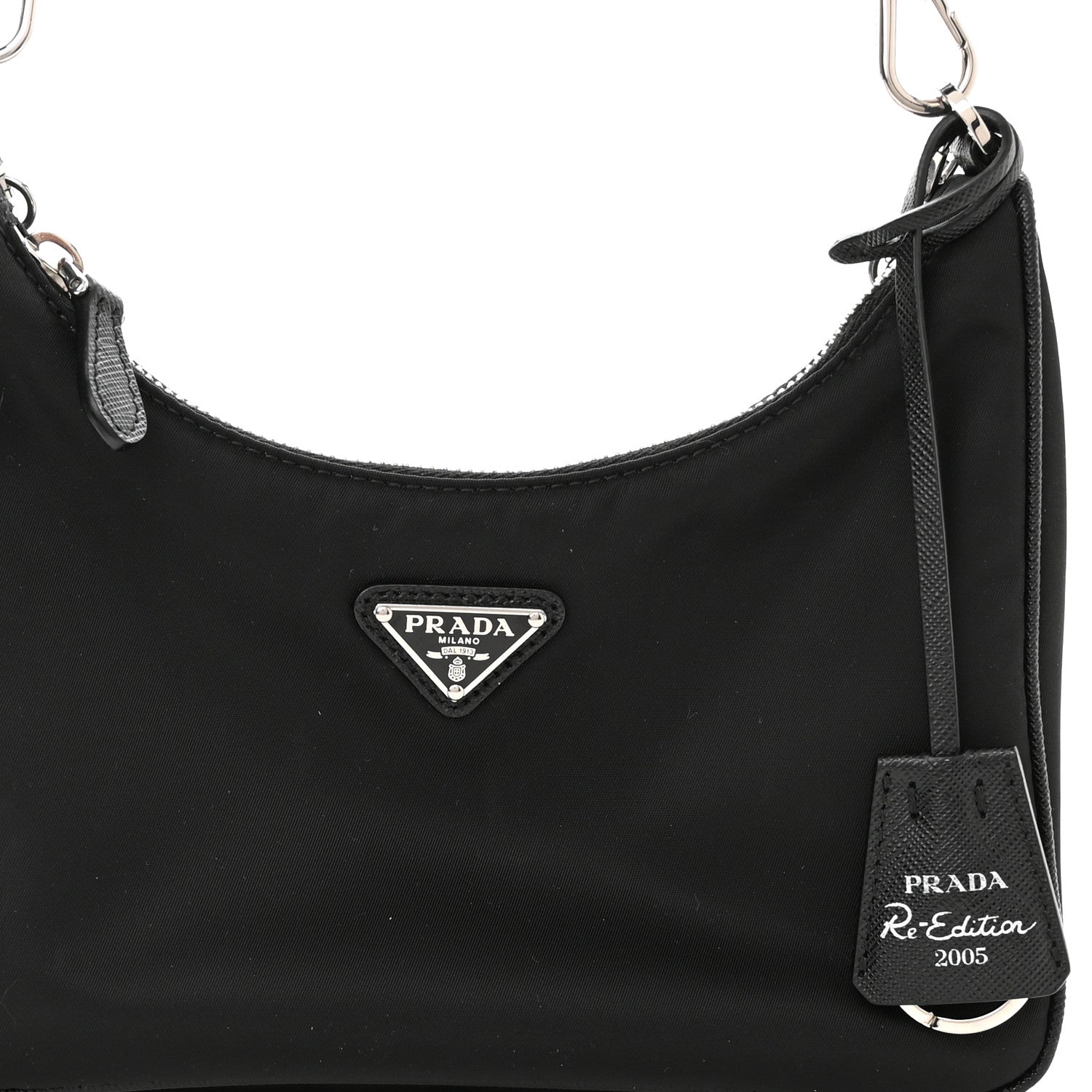 Prada Nylon Re-Edition 2005 Shoulder Bag Black 7 of 9