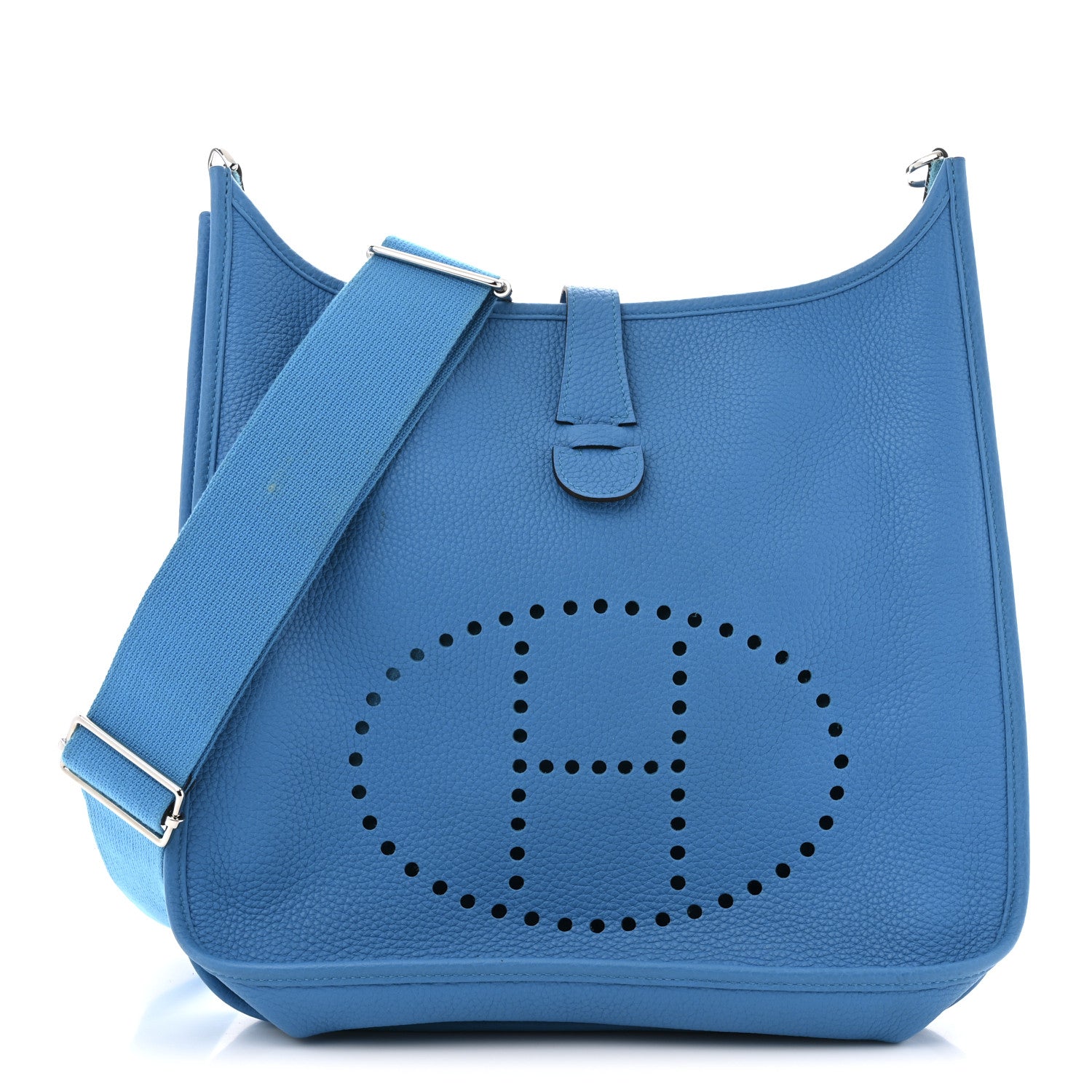 Hermes Taurillon Clemence Evelyne III GM Bleu Zanzibar 1 of 13