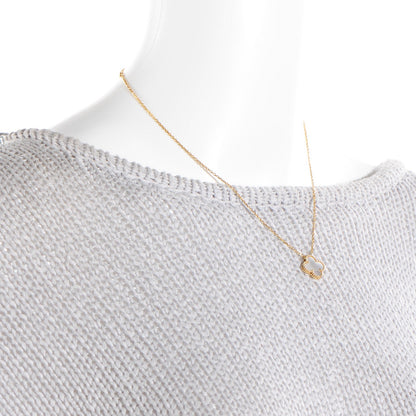 Van Cleef & Arpels 18K Yellow Gold Mother of Pearl Vintage Alhambra Pendant Necklace 2 of 6