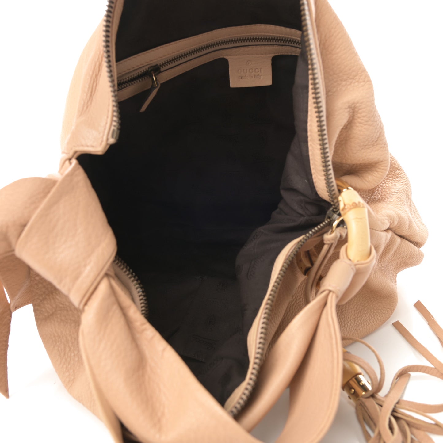 Pebbled Calfskin Medium Jungle Hobo Beige