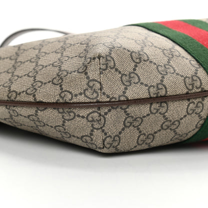 Gucci GG Supreme Monogram Web Small Ophidia Half Moon Hobo Brown 9 of 12